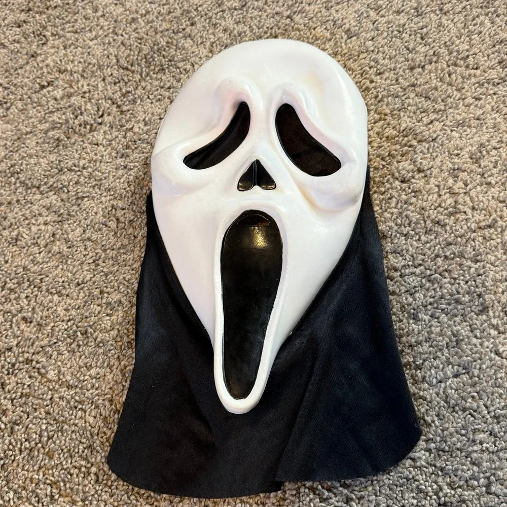 Easter Unlimited Glow In Dark Ghostface Scream Costume Mask Robe Adult